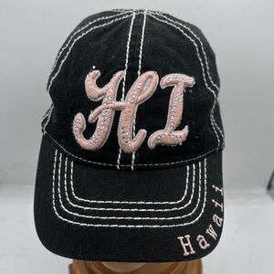 Robin Ruth Black Baseball Cap with White Contrast Stitching